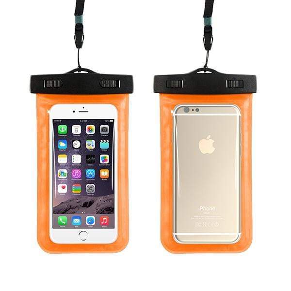 AussieSuperStore Homeware Supplies Waterproof Case Dry Bag Orange Waterproof Case Dry Bag Apple Samsung HTC LG Sony Nokia Motorola  CBWATERPROOFCASEORG